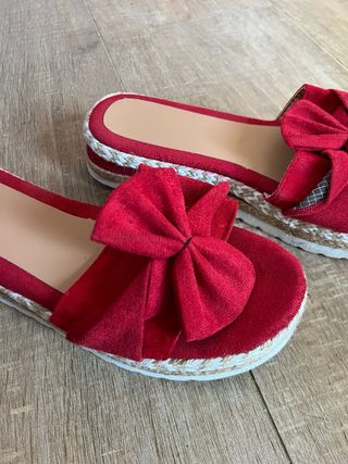 Sandalias rojas 