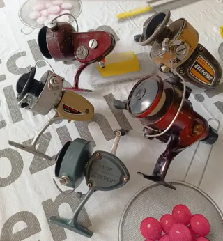 Lotes de carretes de pesca antiguos