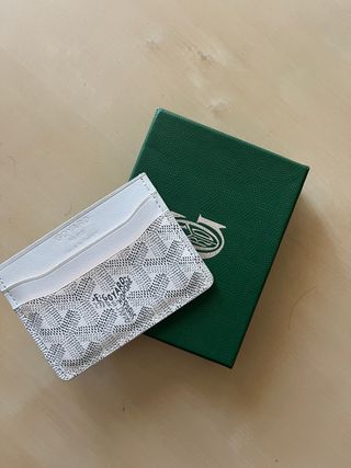 Portacarte Goyard Grigio/Bianco