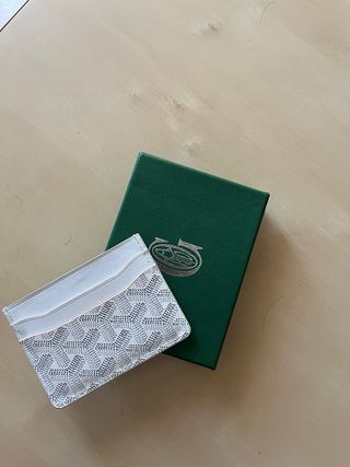 Portacarte Goyard Grigio/Bianco