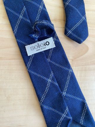 Corbata Soloio Azul Cuadros