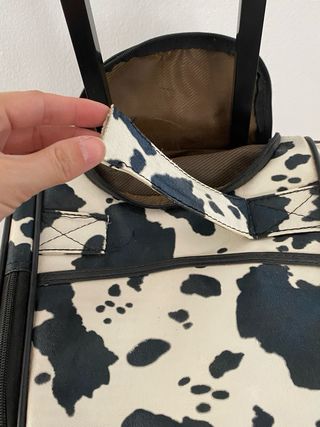 👜 Bolso de viaje estampado vaca con ruedas