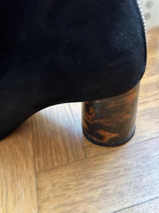 Botines Zara ante tacón tortuga