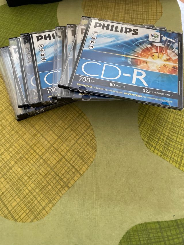 10 CD-R Philips 700MB 80 Minuti 52x
