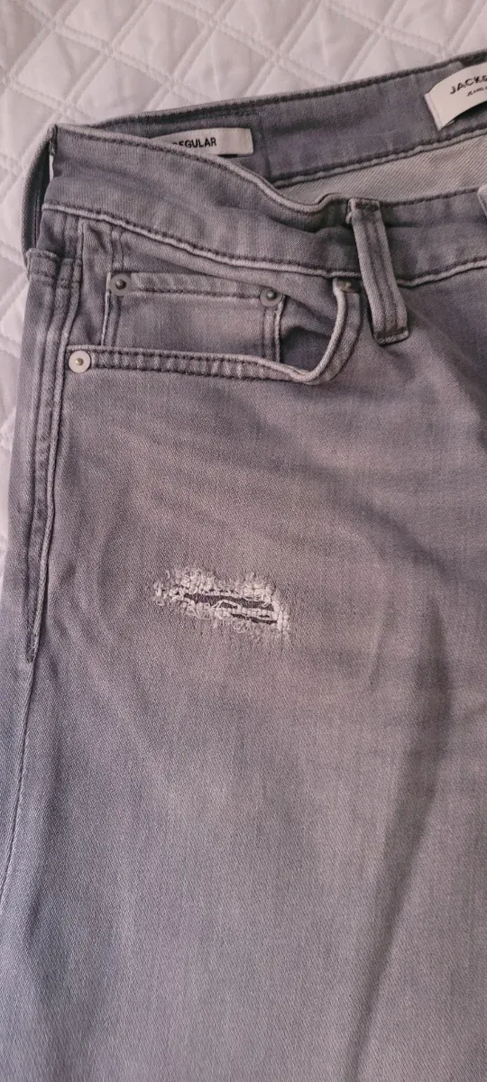 Pantalón corto vaquero Jack & Jones gris