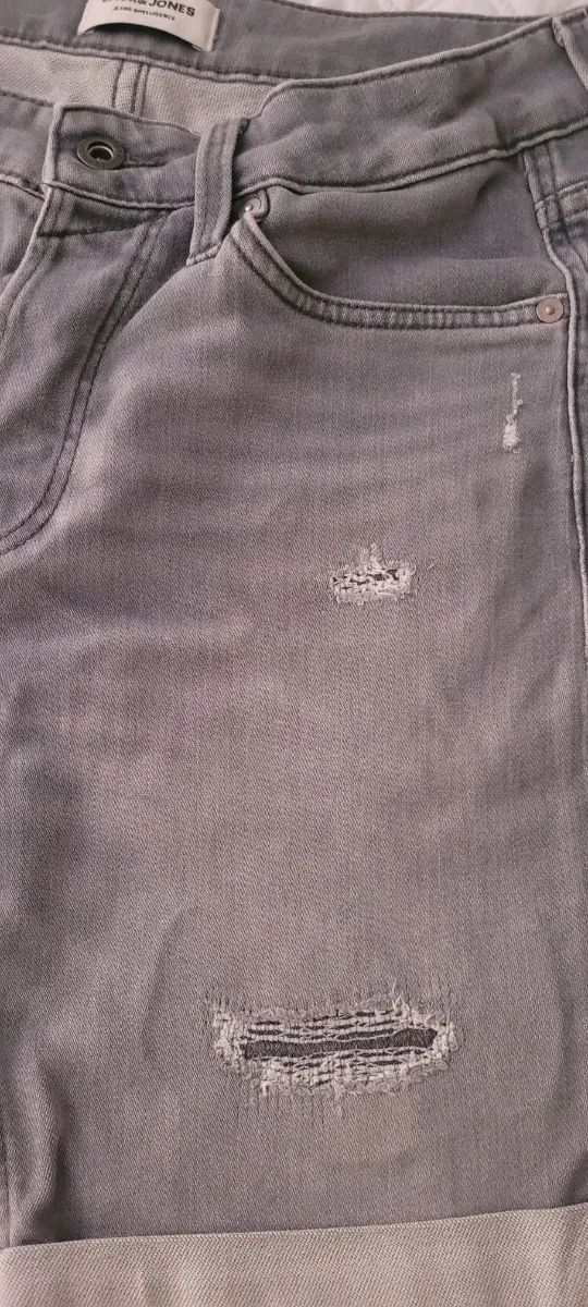 Pantalón corto vaquero Jack & Jones gris