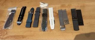 Correas de reloj 22mm (negro, azul)