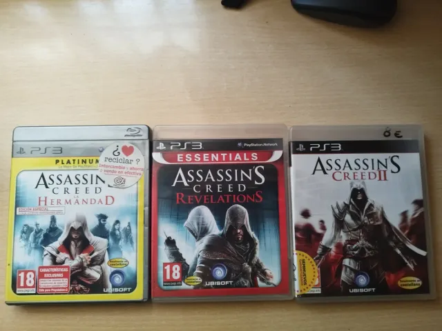 Lote 3 Juegos Assassin's Creed PS3