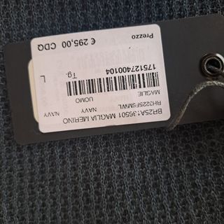 Maglione rag & bone 100% lana Merino blu XL