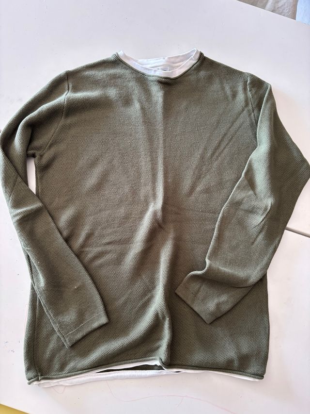 Maglia manica lunga verde oliva