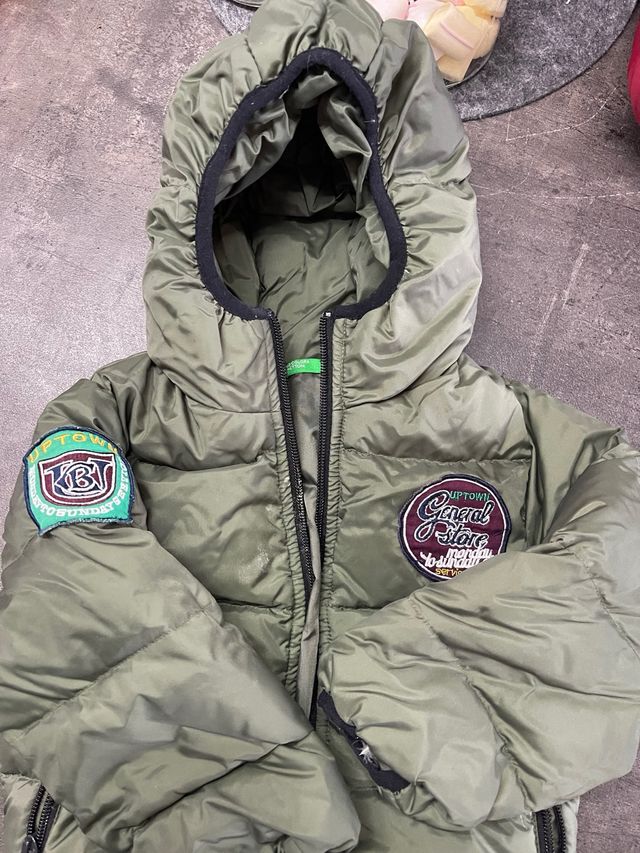 Piumino Benetton 18 mesi 82cm verde