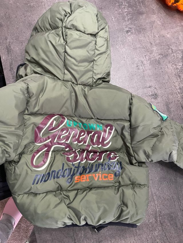 Piumino Benetton 18 mesi 82cm verde