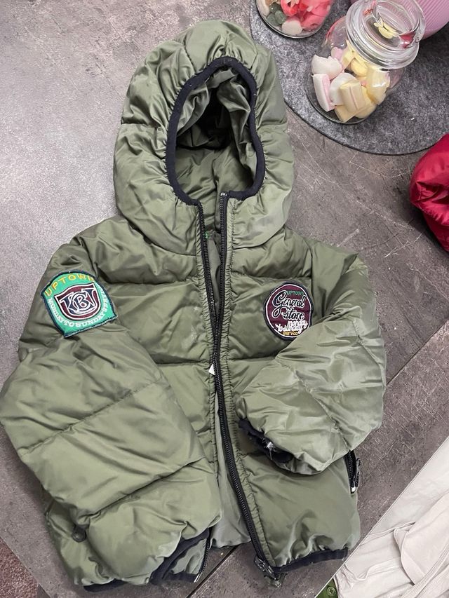 Piumino Benetton 18 mesi 82cm verde