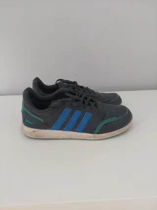 Zapatillas Adidas niño gris y azul