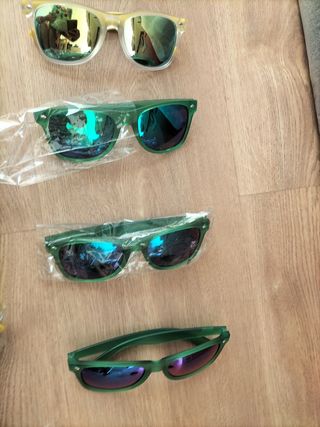 9 unidades gafas sol espejo