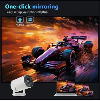 Mini proyector portátil blanco
