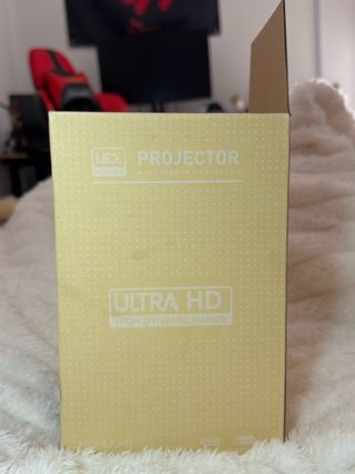Mini proyector portátil blanco