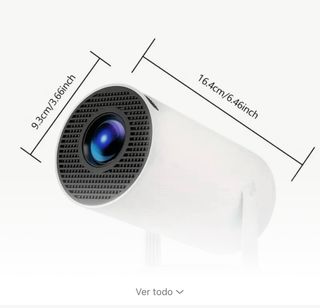 Mini proyector portátil blanco