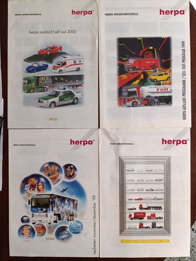 Lote de catálogos de Herpa