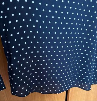 Camisa azul lunares blancos Primark Talla L