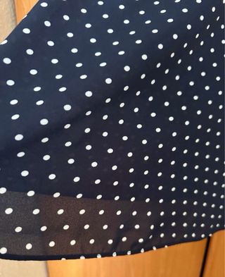 Camisa azul lunares blancos Primark Talla L
