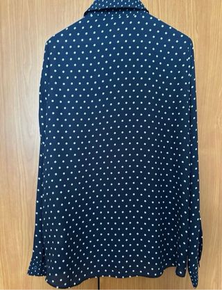 Camisa azul lunares blancos Primark Talla L