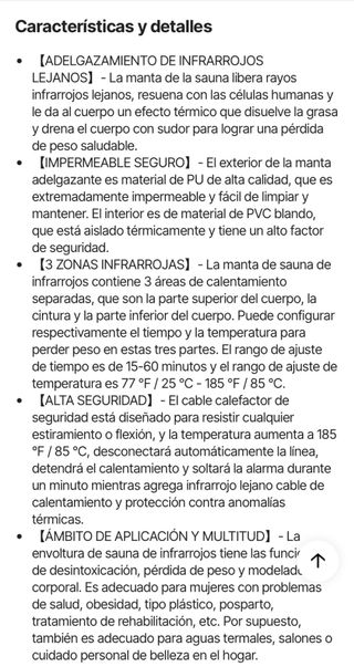 Saco Sauna Profesional