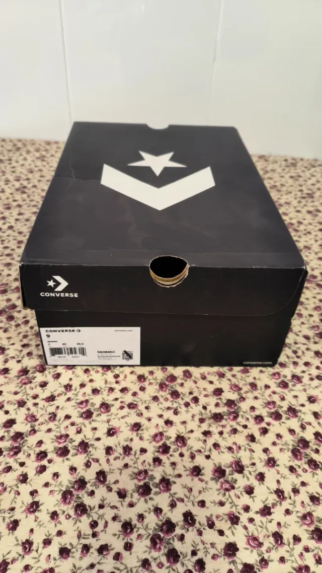 3 Cajas Converse Negras Vacías