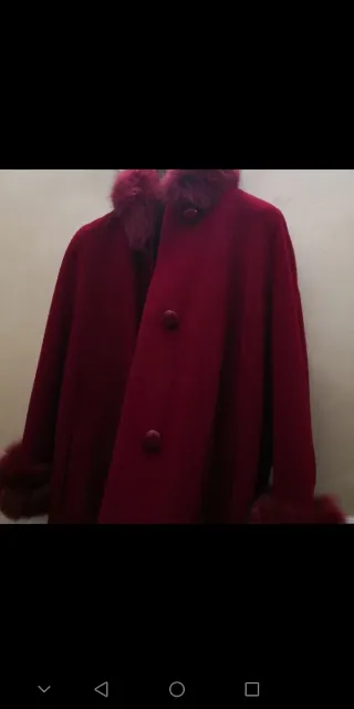 Cappotto vintage con pelliccia