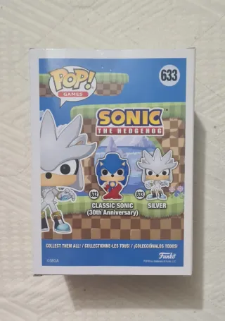 2 Funko Pop Sonic y Silver Glow in the Dark