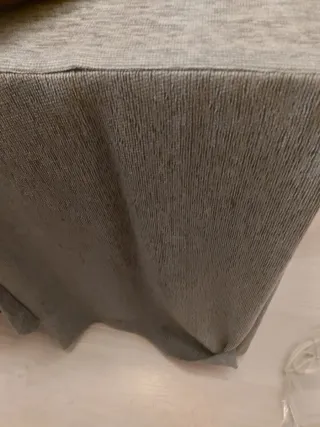 Mesa camilla con faldón gris