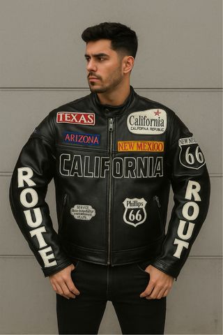 Chaqueta Moto California Route 66 - Talla L
