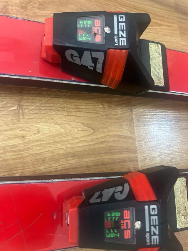 Esquís Head Radial SC con bastones