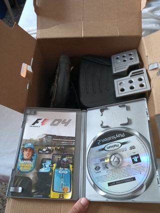 Volante y Pedales Logitech Fernando Alonso PS2