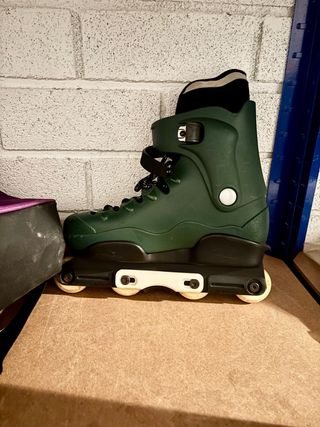 Patines en línea verdes talla 39