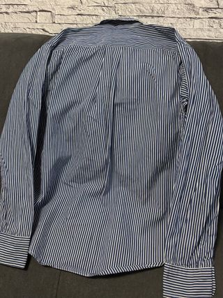 Camisa Polo Ralph Lauren Rayas Azul y Blanca