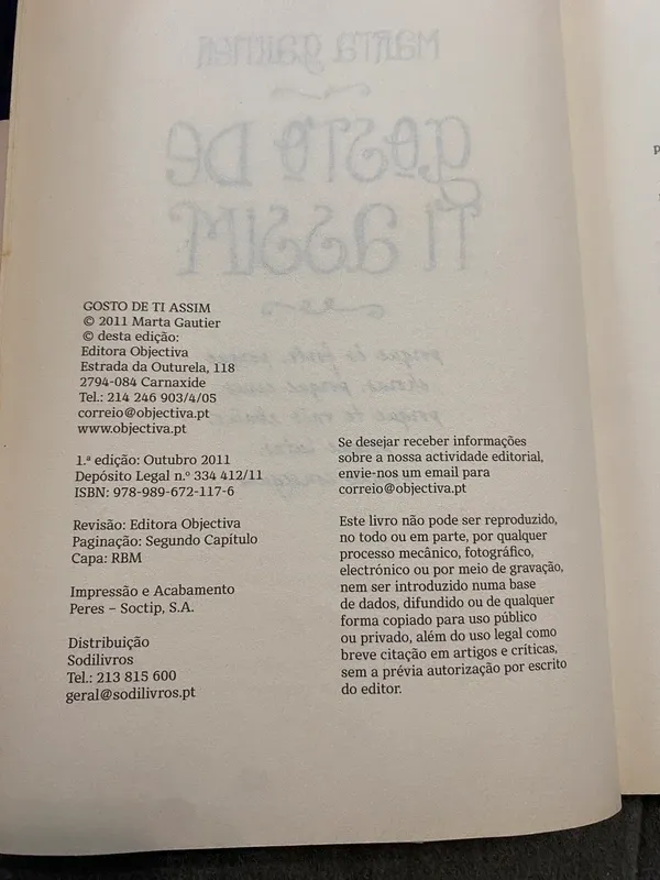 Gosto de ti Assim (Portuguese Edition)