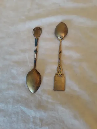 2 Cucharillas Recuerdo Habana Antiguas