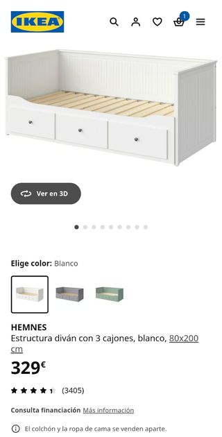 Muy buen estado. Nuevo 329€. Incluye  2 colchones.