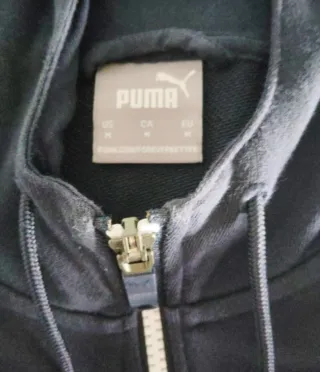 Sudadera Puma Negra con Logo