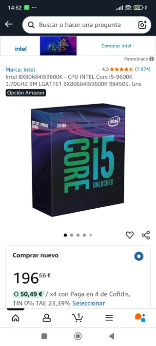 Ordenador Gaming GTX 1060 Intel I5