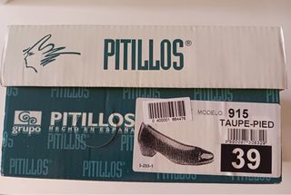 Bailarinas Pitillos Beige/Marrón Talla 39