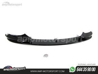 SPOILER DELANTERO LOOK M-PERFORMANCE PARA BMW SERIE 4 F32 / F33 / F36 NEGRO BRILLO
