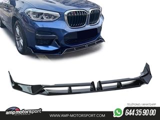 SPOILER DELANTERO PARA BMW X3 G01 2017-2020 NEGRO BRILLO