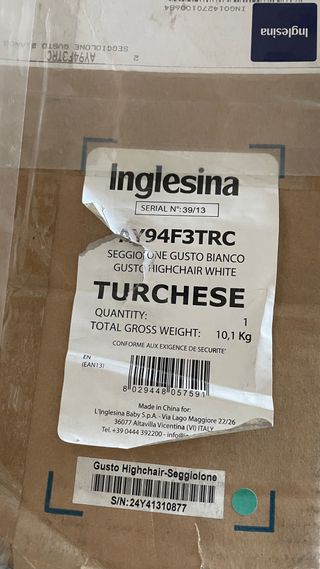 Seggiolone Inglesina Gusto blu