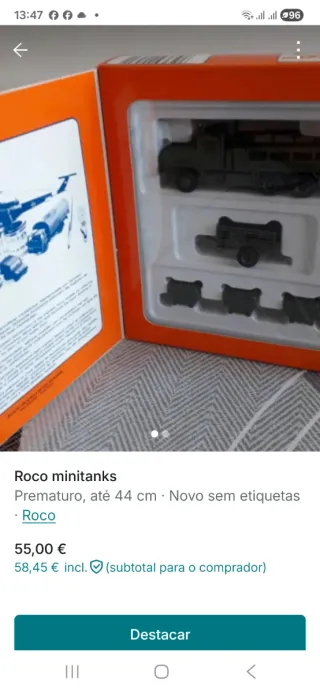 Roco Minitanks - Novo sem etiquetas
