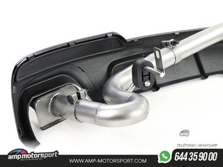 DIFUSOR TRASERO BRILLO BMW SERIE 5 F10/F11 + CONVERSIÓN A DOS SALIDAS V8
