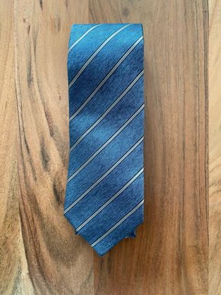 Corbata de seda azul Zegna