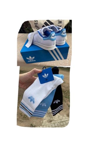 Adidas Stan Smith Blancas y Azules Originales