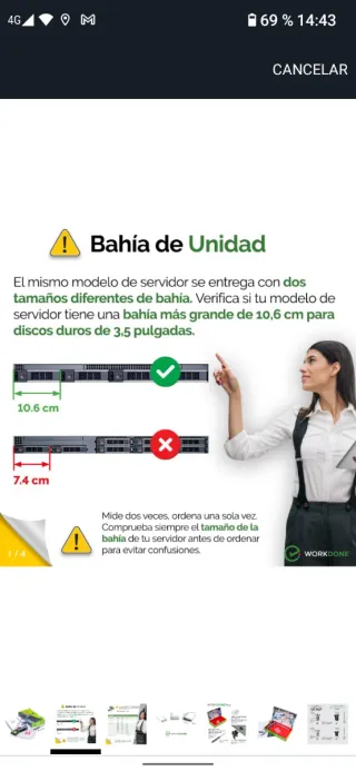 Portaunidades HDD 3.5 Hard Drive Caddy Dell power 